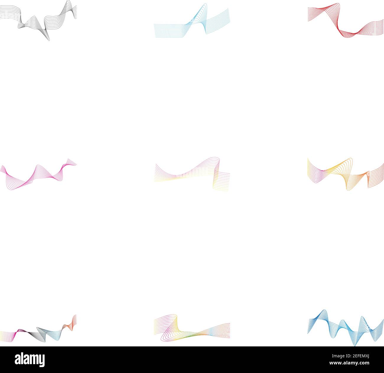 Colorful wave line illustration Stock Vector Image & Art - Alamy