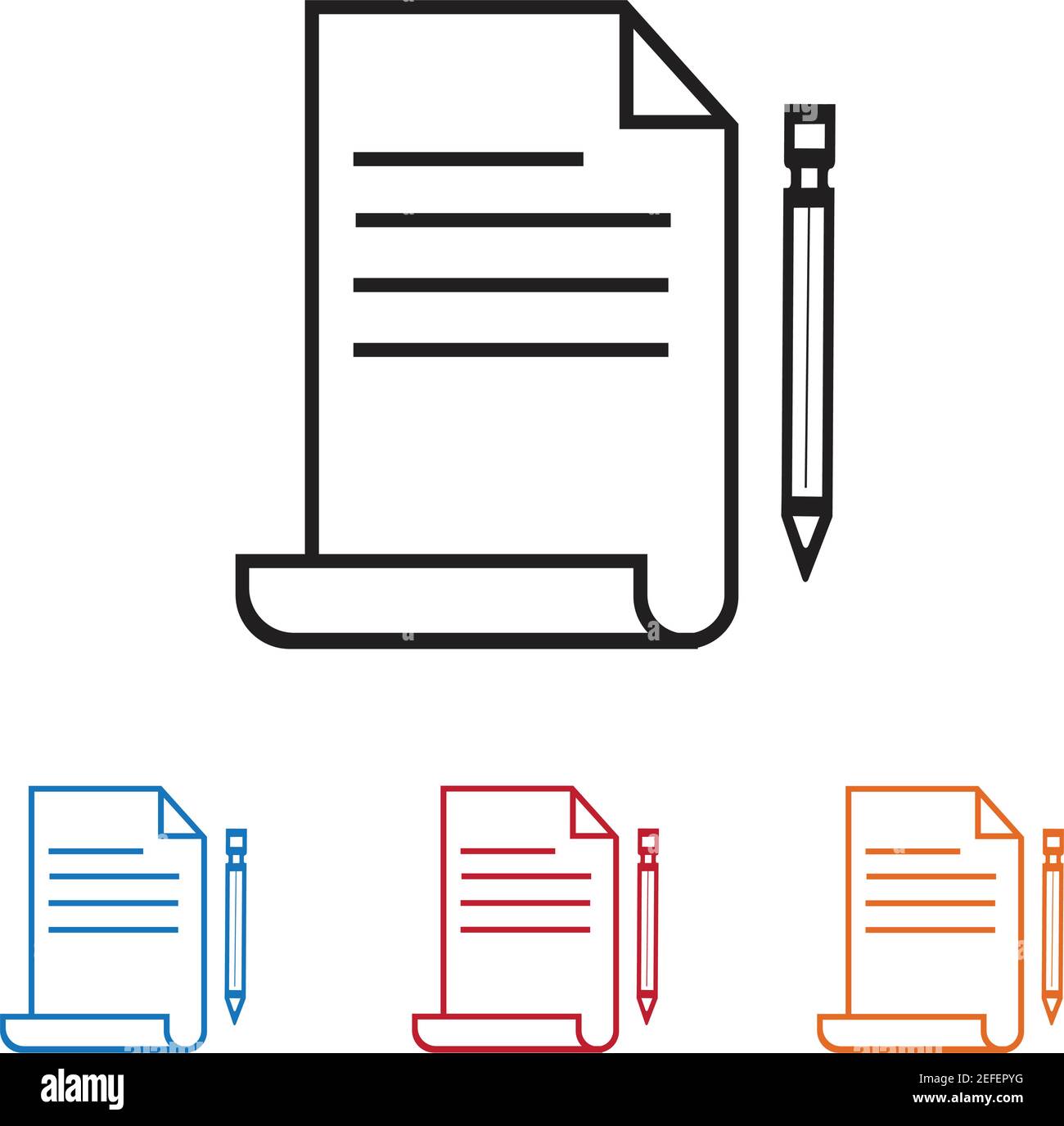 Documents icon stock vector illustration flat design Stock Vector
