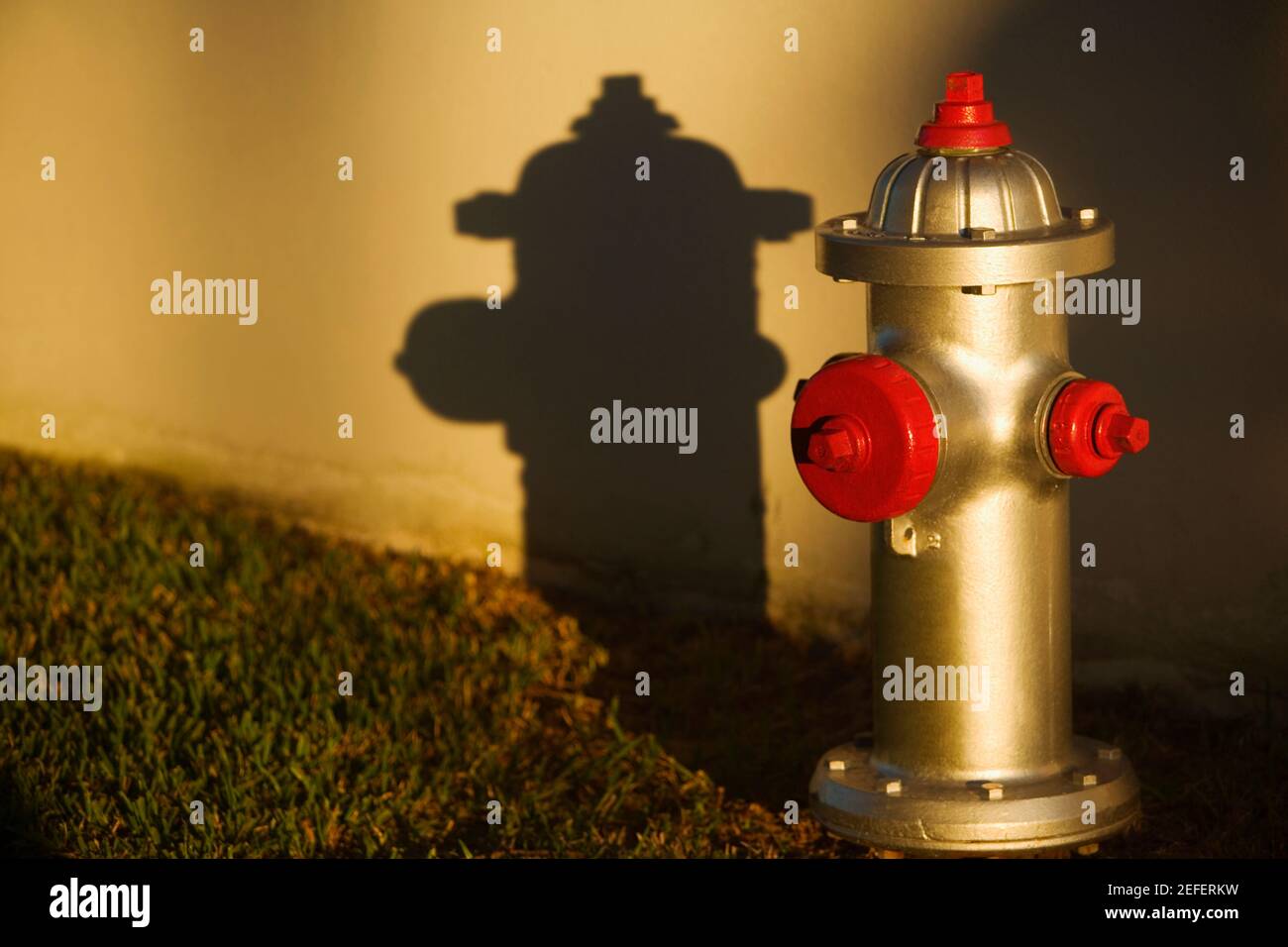Closeup of an open fire hydrant Stock Photo Alamy
