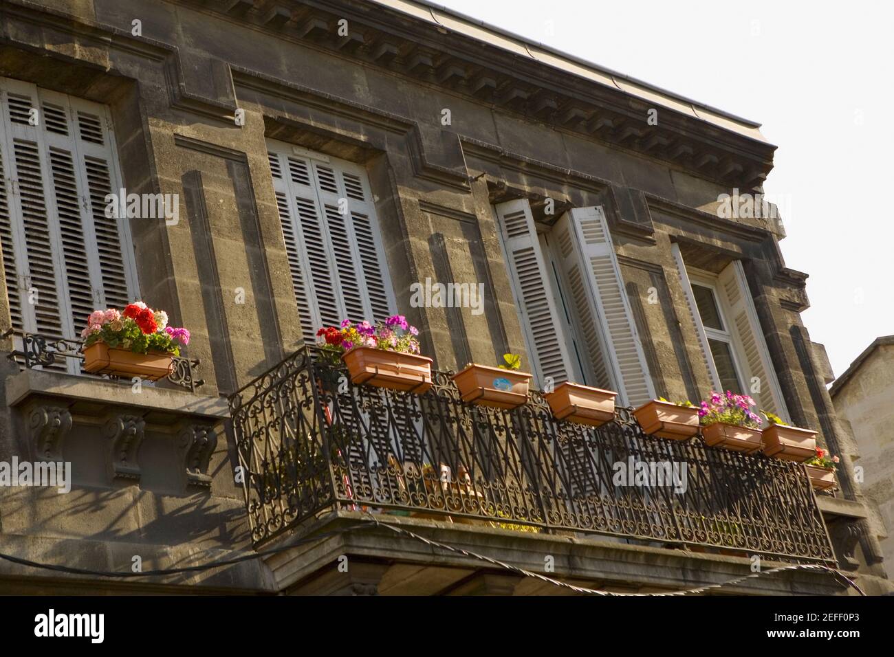 Low angle view of a building, Vieux Bordeaux, Bordeaux, France Stock Photo