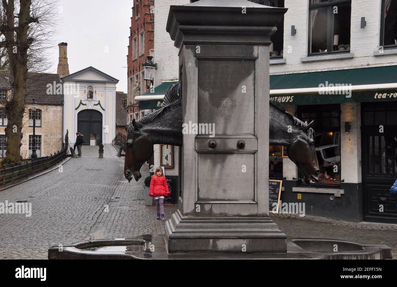 An elaborate horse drinking trough for the many horse drawn tourist
