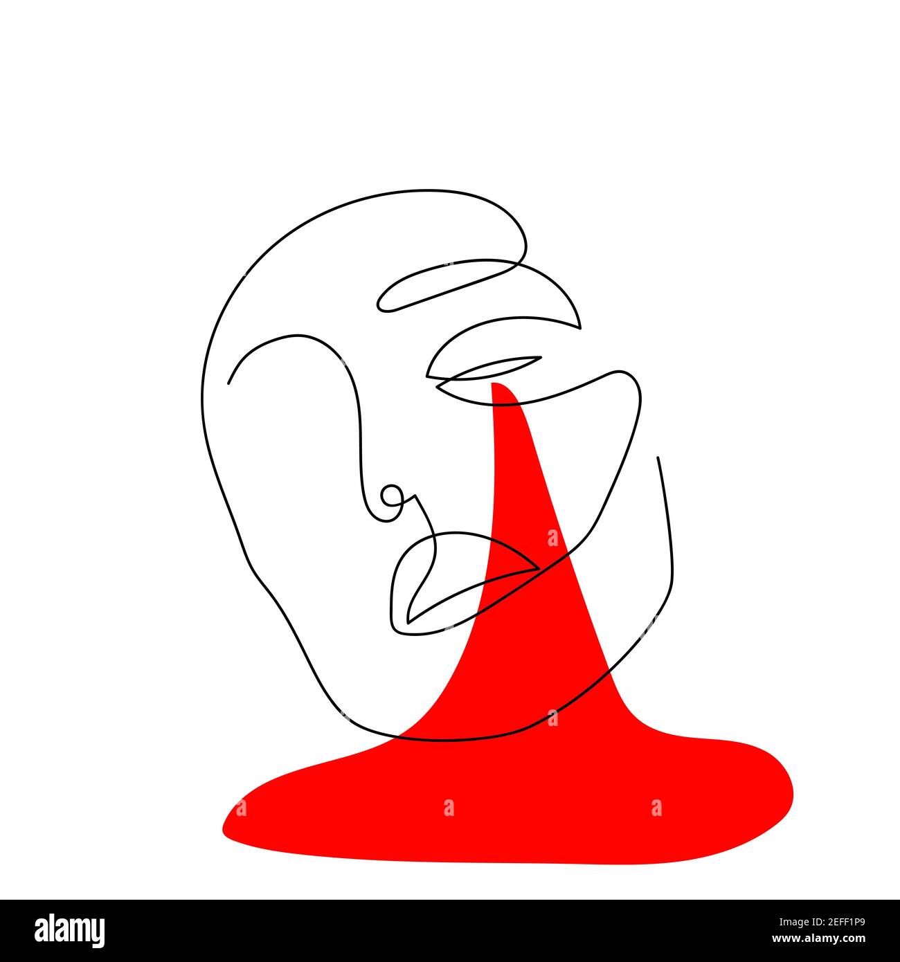 Continuous Line Abstract Face Contemporary Minimalist Portrait The Concept Of Mental Anguish Pain And Depression Hand Drawn Line Art Of Man Stock Vector Image Art Alamy Continuous Line Abstract Face Contemporary Minimalist Portrait The Concept Of Mental Anguish Pain And Depression Hand Drawn Line Art Of Man Stock Vector Image Art Alamy