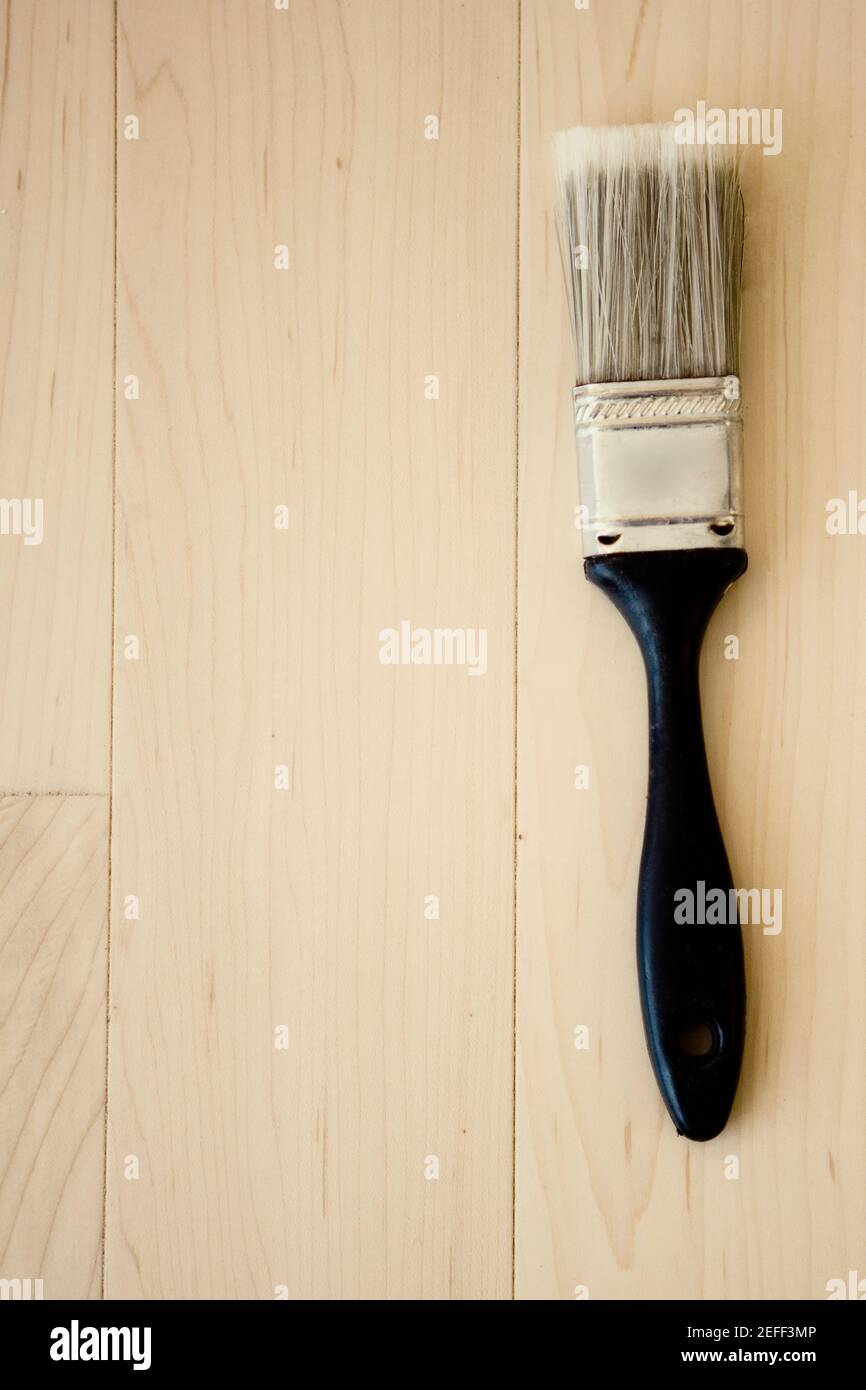 High angle view of a paintbrush Stock Photo