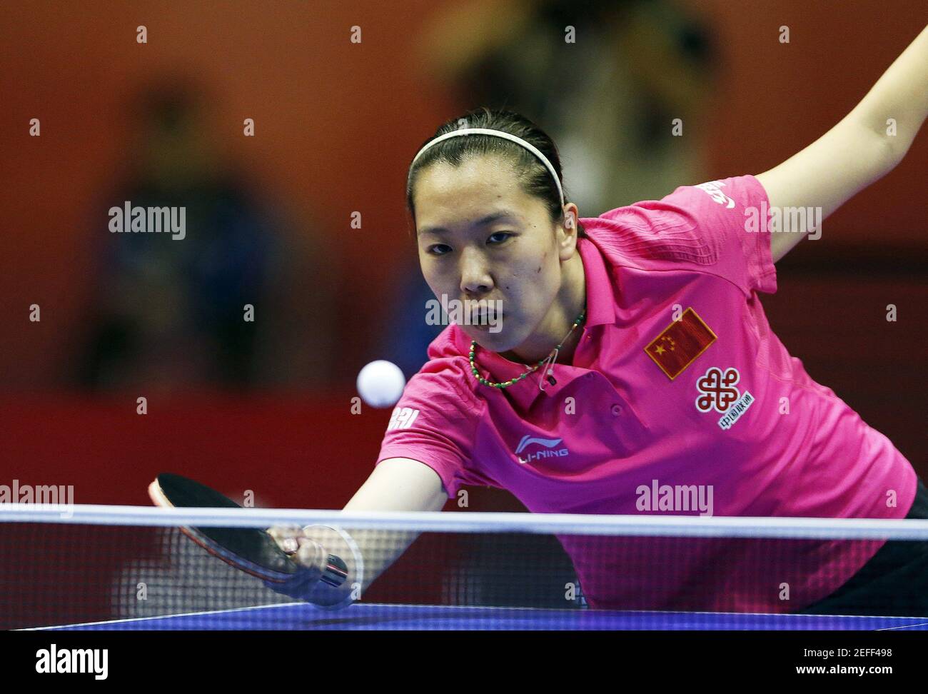Table Tennis - 2016 World Table Tennis Championships - Women's Semi-Finals - Kuala Lumpur, Malaysia - 5/3/16 - Li Xiaoxia of China competes. REUTERS/Olivia Harris   Picture Supplied by Action Images Stock Photo