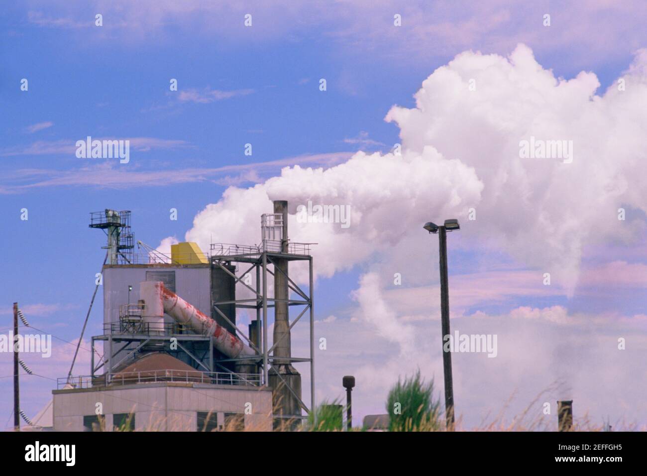 Paper mill air pollution, Oregon Stock Photo Alamy