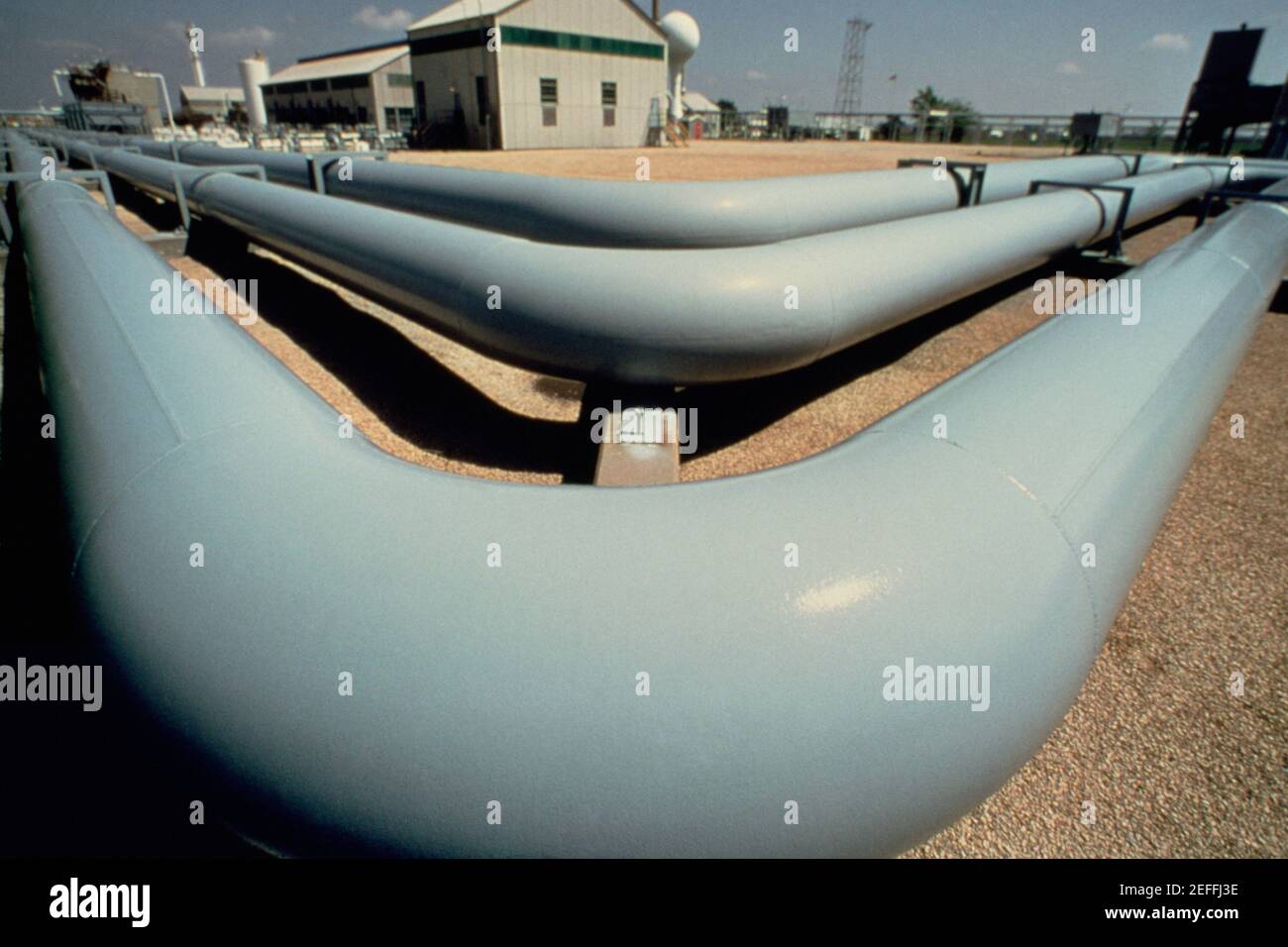 Natural gas pumping station, Illinois Stock Photo Alamy