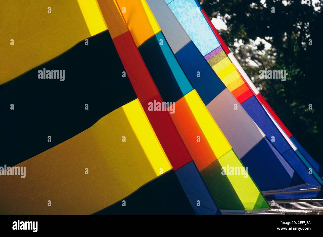 View of colorful sails on windsurf boards, Jamaica Stock Photo Alamy