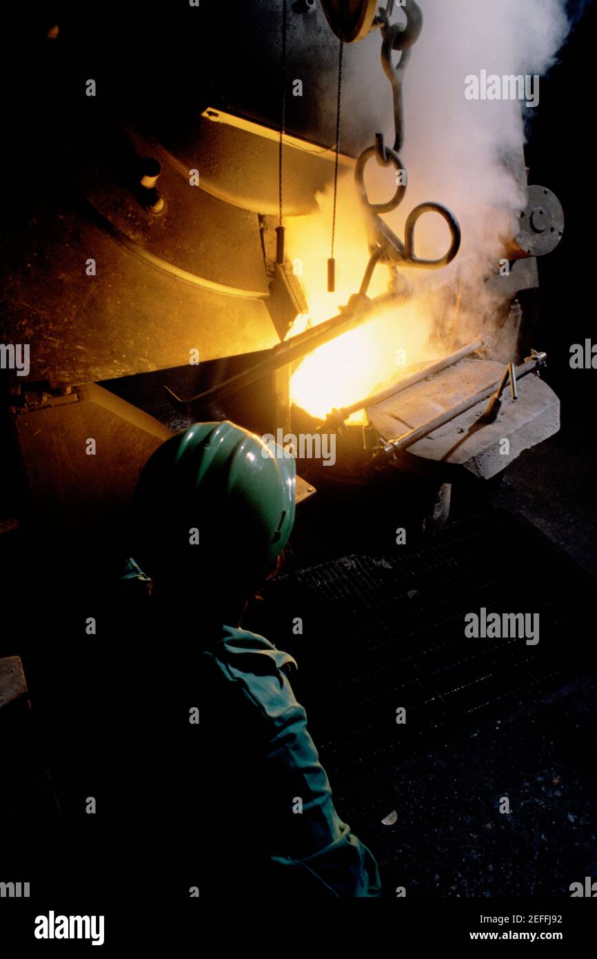 Steel foundry, Wisconsin Stock Photo Alamy