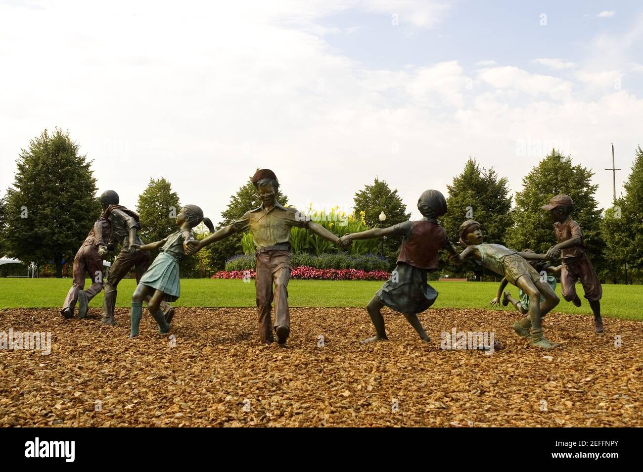 Statues in a park, Chicago, Illinois, USA Stock Photo Alamy
