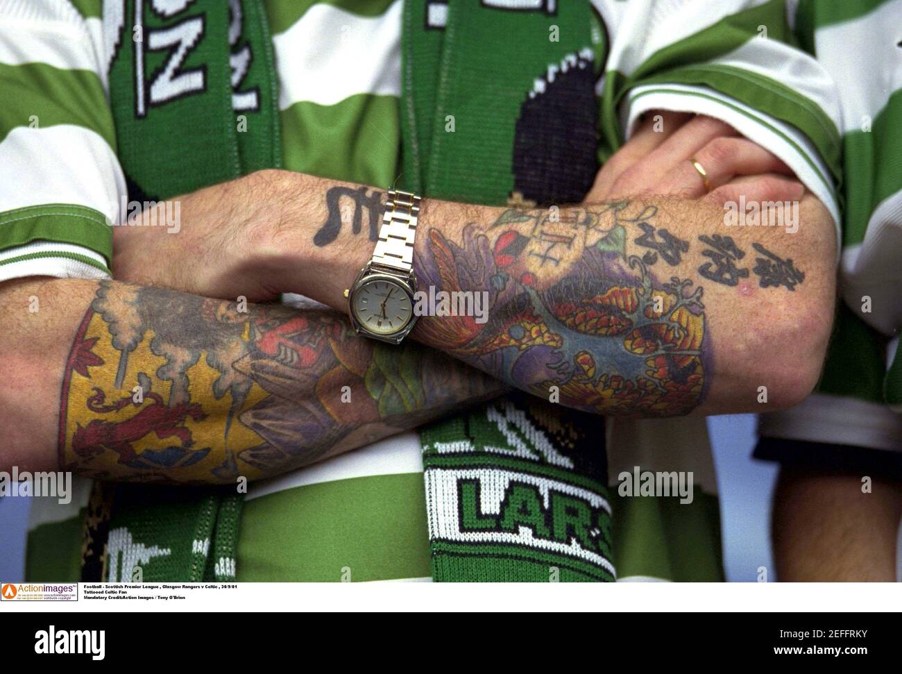 Tattooed Football Fan High Resolution Stock Photography And Images Alamy