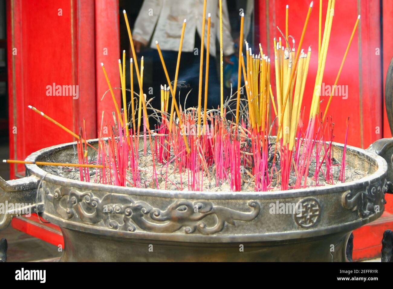 Closeup of incense sticks burning, Hanoi, Vietnam Stock Photo Alamy