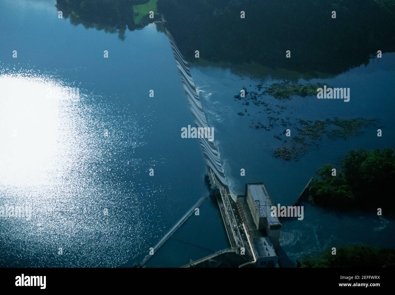 Goat Rock hydroelectric dam, USA Stock Photo Alamy