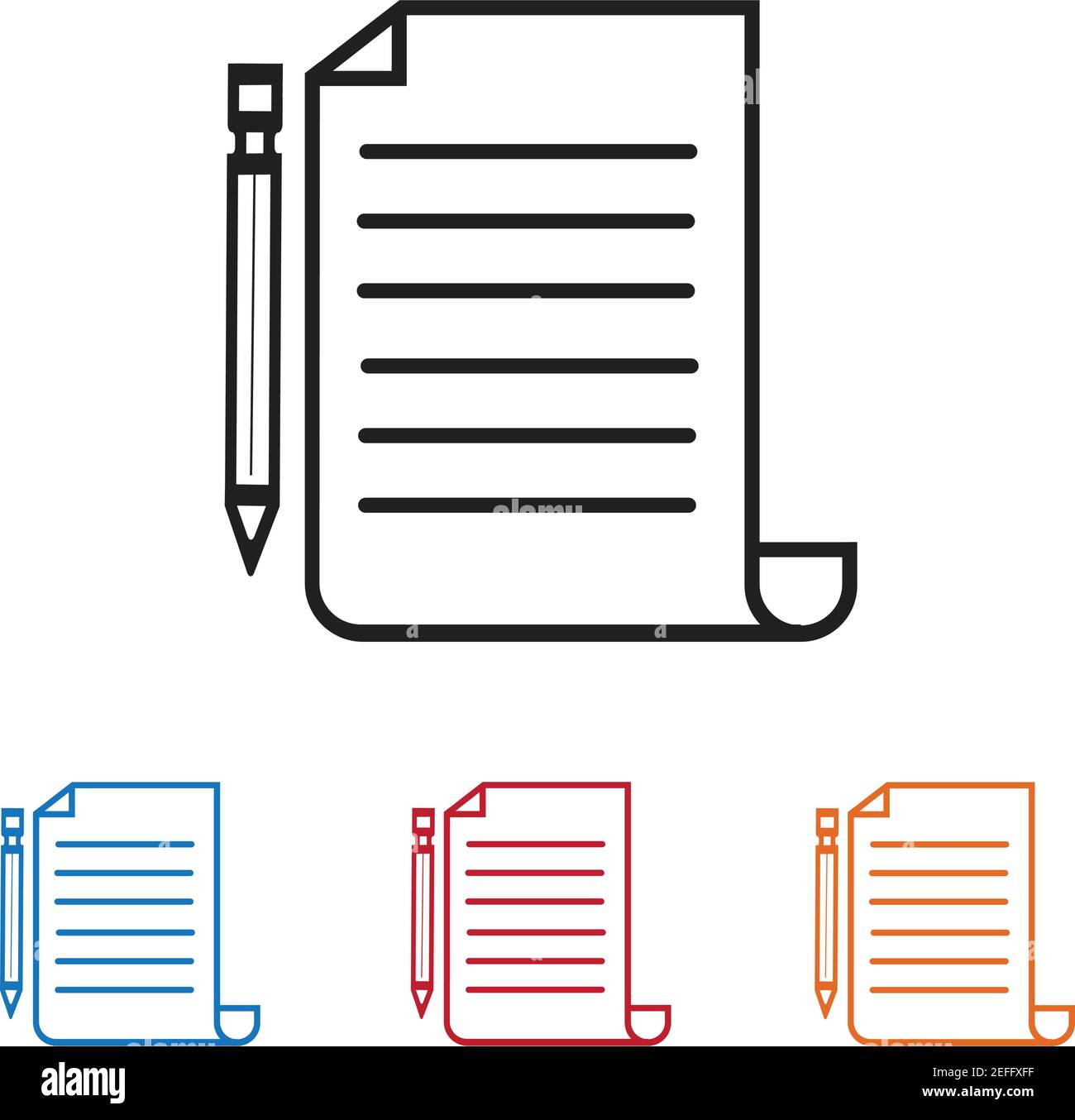 Documents icon stock vector illustration flat design Stock Vector