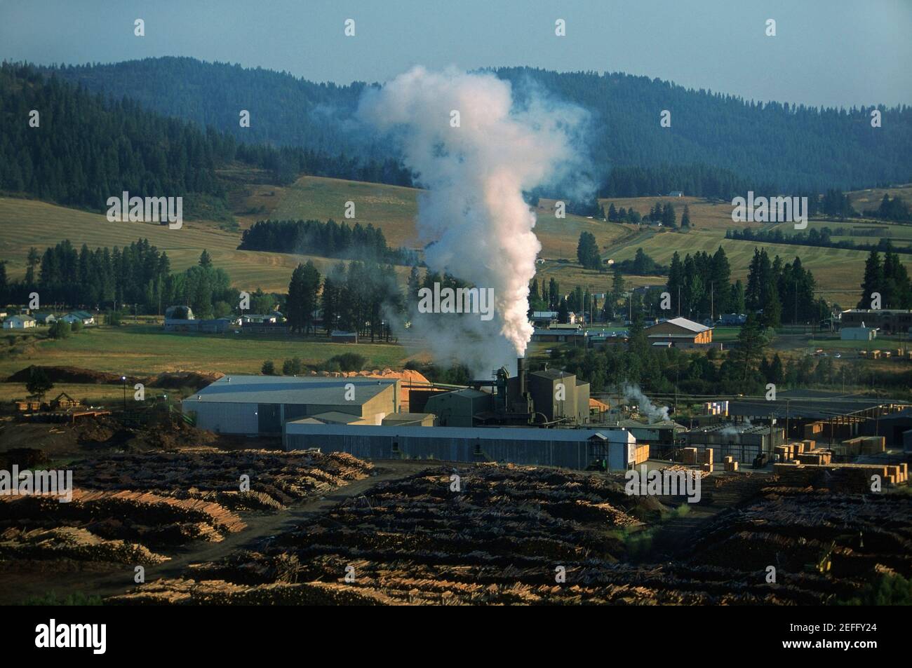 Large commercial sawmill, Idaho, USA Stock Photo Alamy
