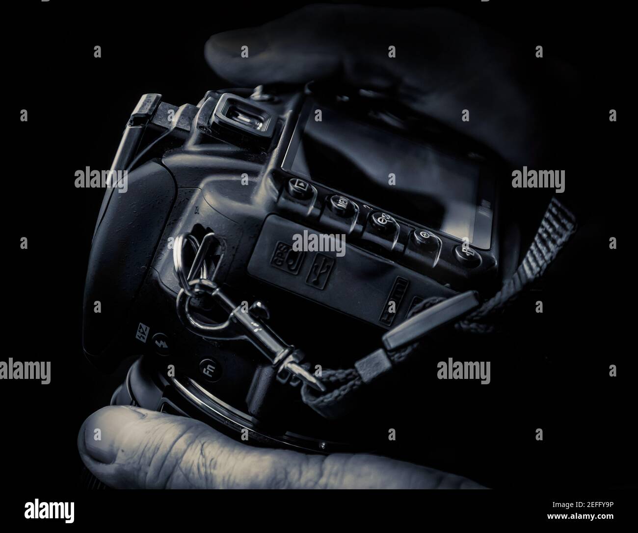 Digital Camera in monochrome Stock Photo Alamy