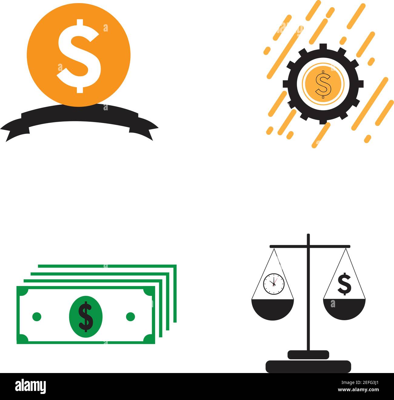 dollar money vector icon illustration design template - vector Stock ...