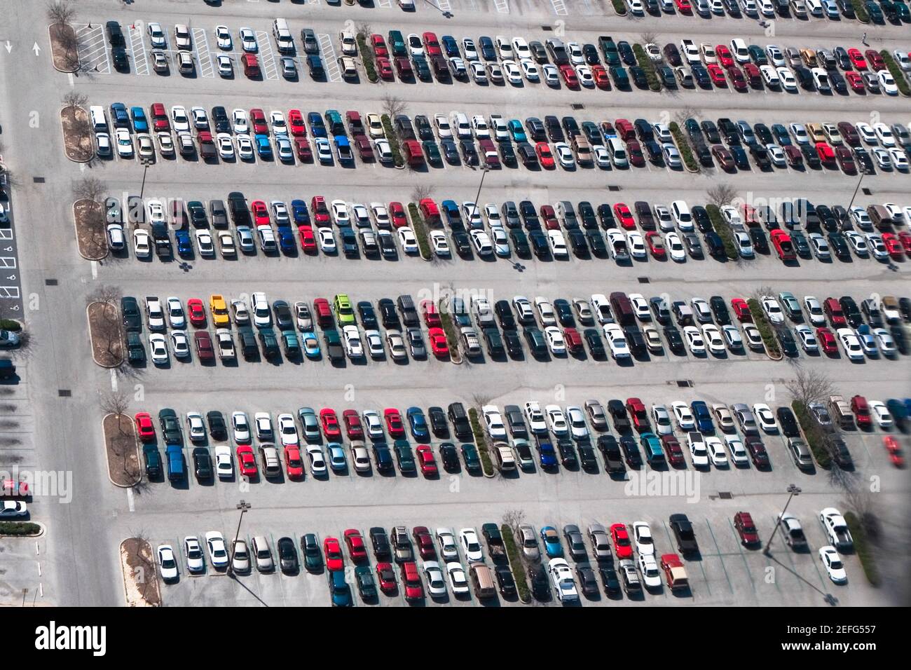 Aerial parking lot no cars hi-res stock photography and images - Alamy