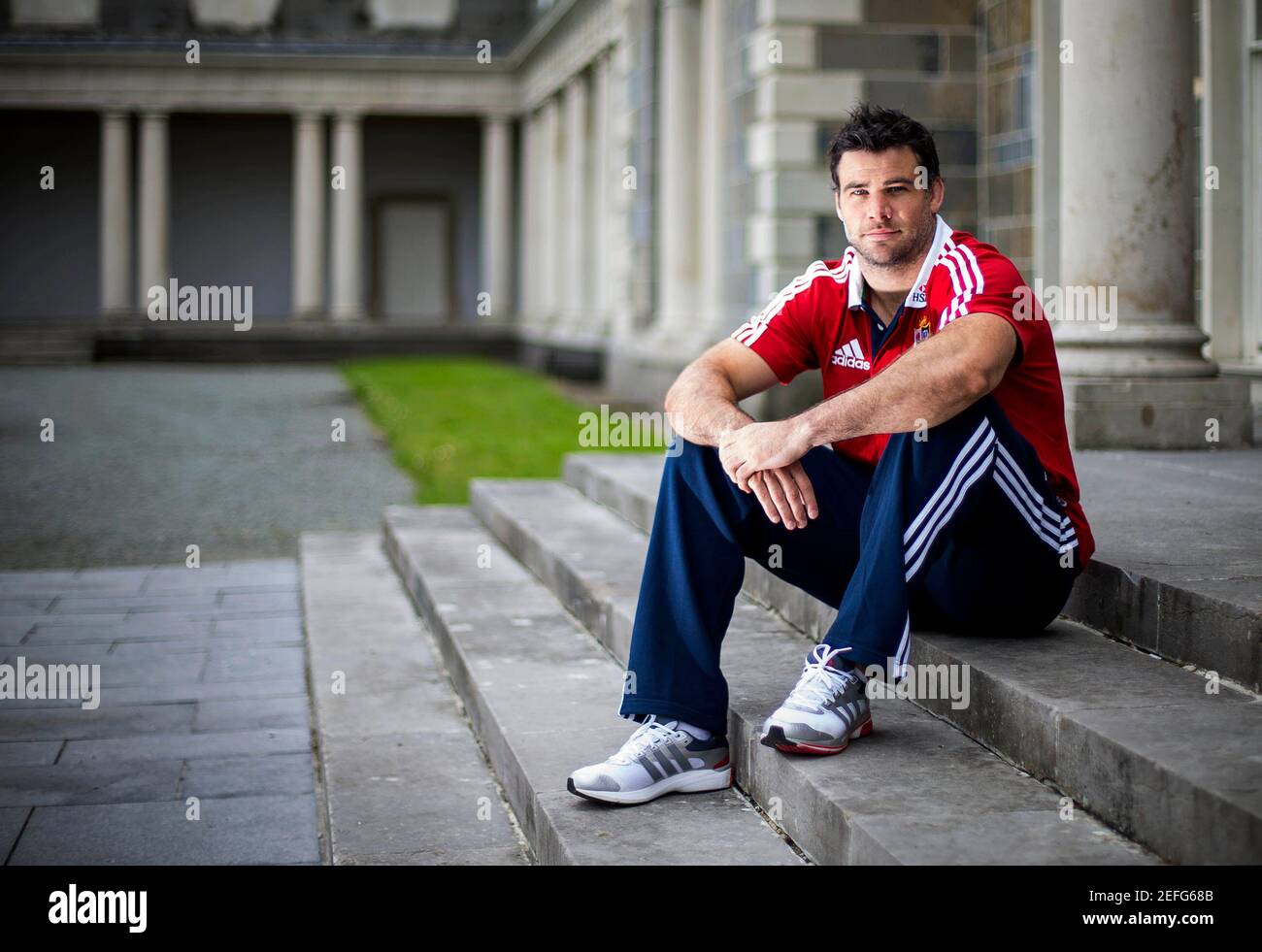 Rugby Union - British & Irish Lions Press Conference - Carton House, Dublin  Maynooth, Co. Kildare, Ireland - 20/5/13 British & Irish Lions' Mike  Phillips poses after the press conference Mandatory Credit: