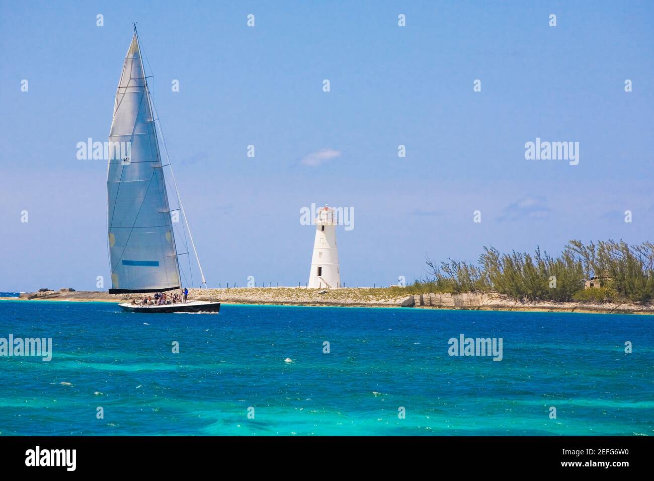 sailboat in the bahamas