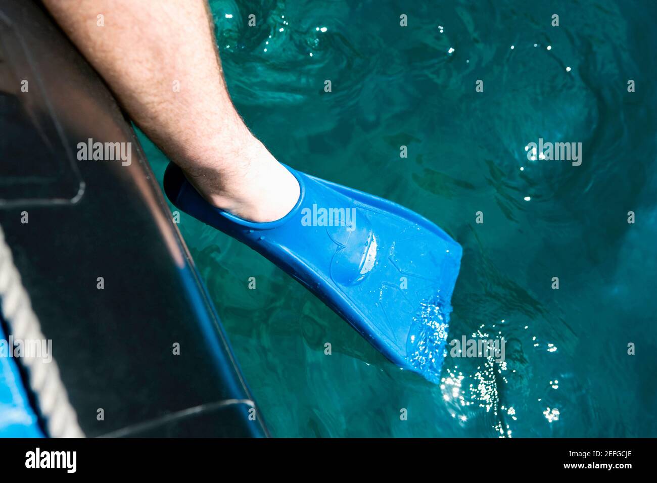Wearing a flipper hires stock photography and images Alamy