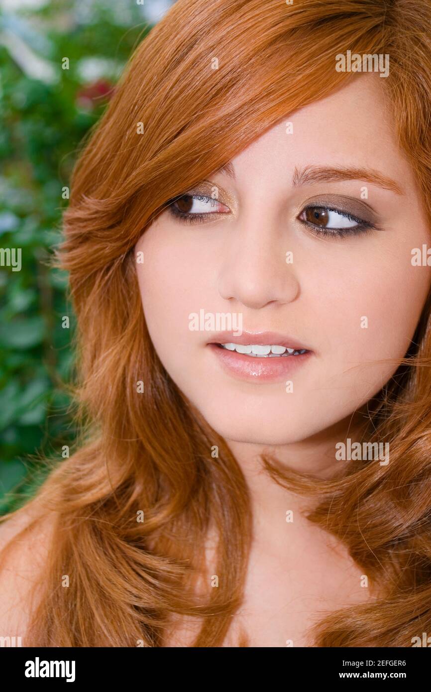 Close up dof happy young hi-res stock photography and images - Alamy