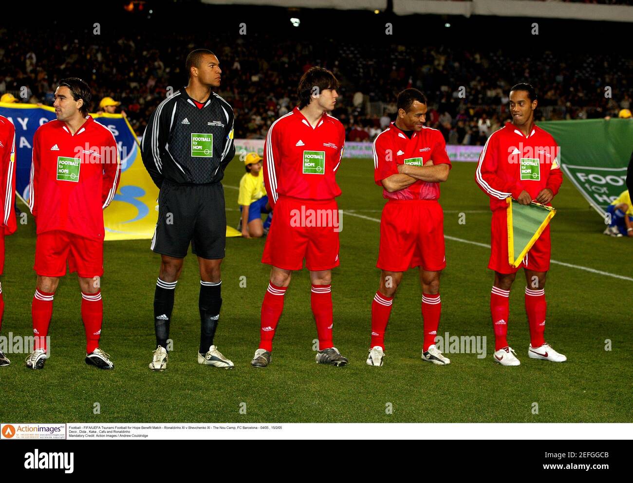 Football Fifa Uefa Tsunami Football For Hope Benefit Match Ronaldinho Xi V Shevchenko Xi The Nou