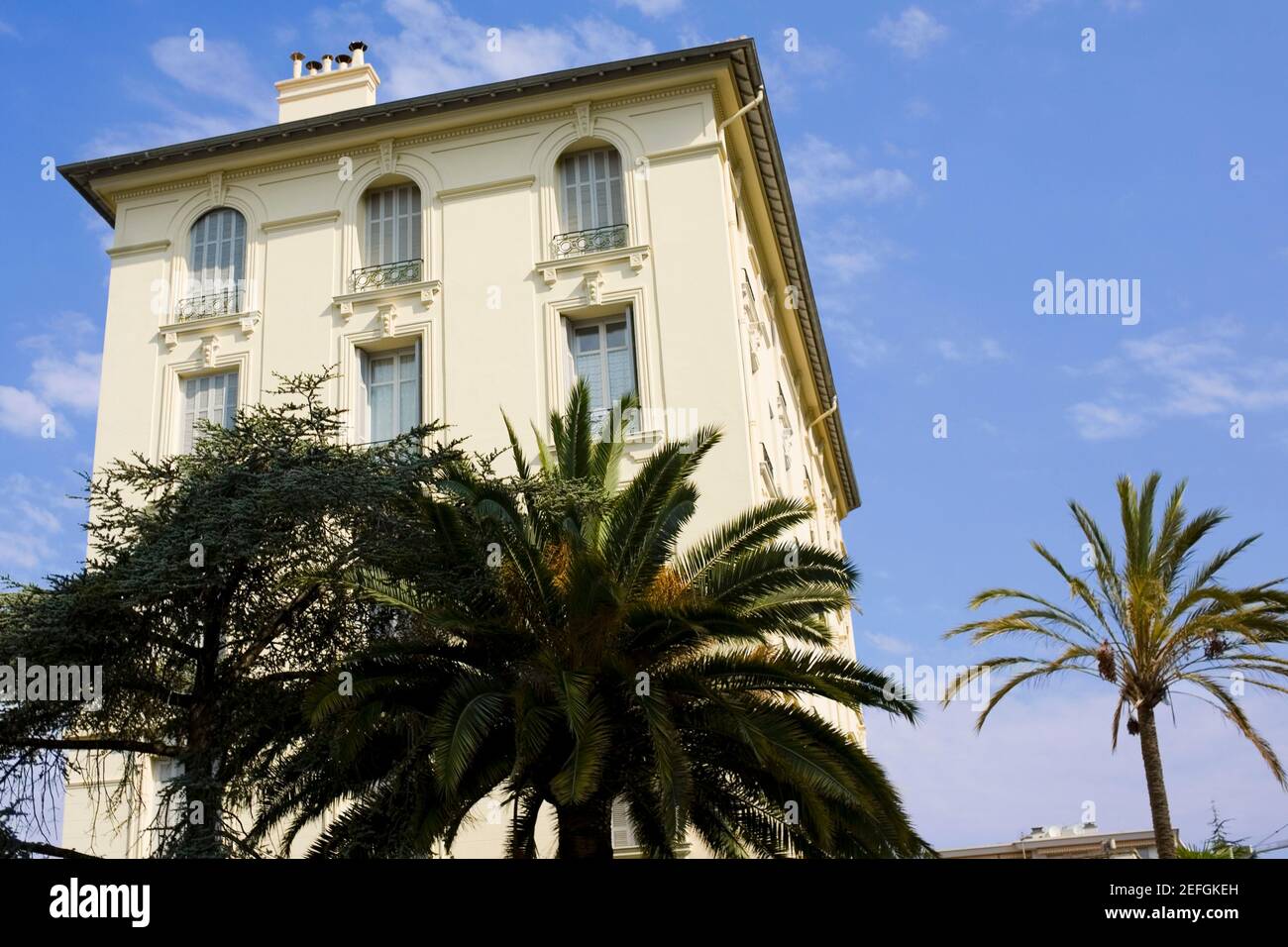 Low angle view of a building, Nice, France Stock Photo