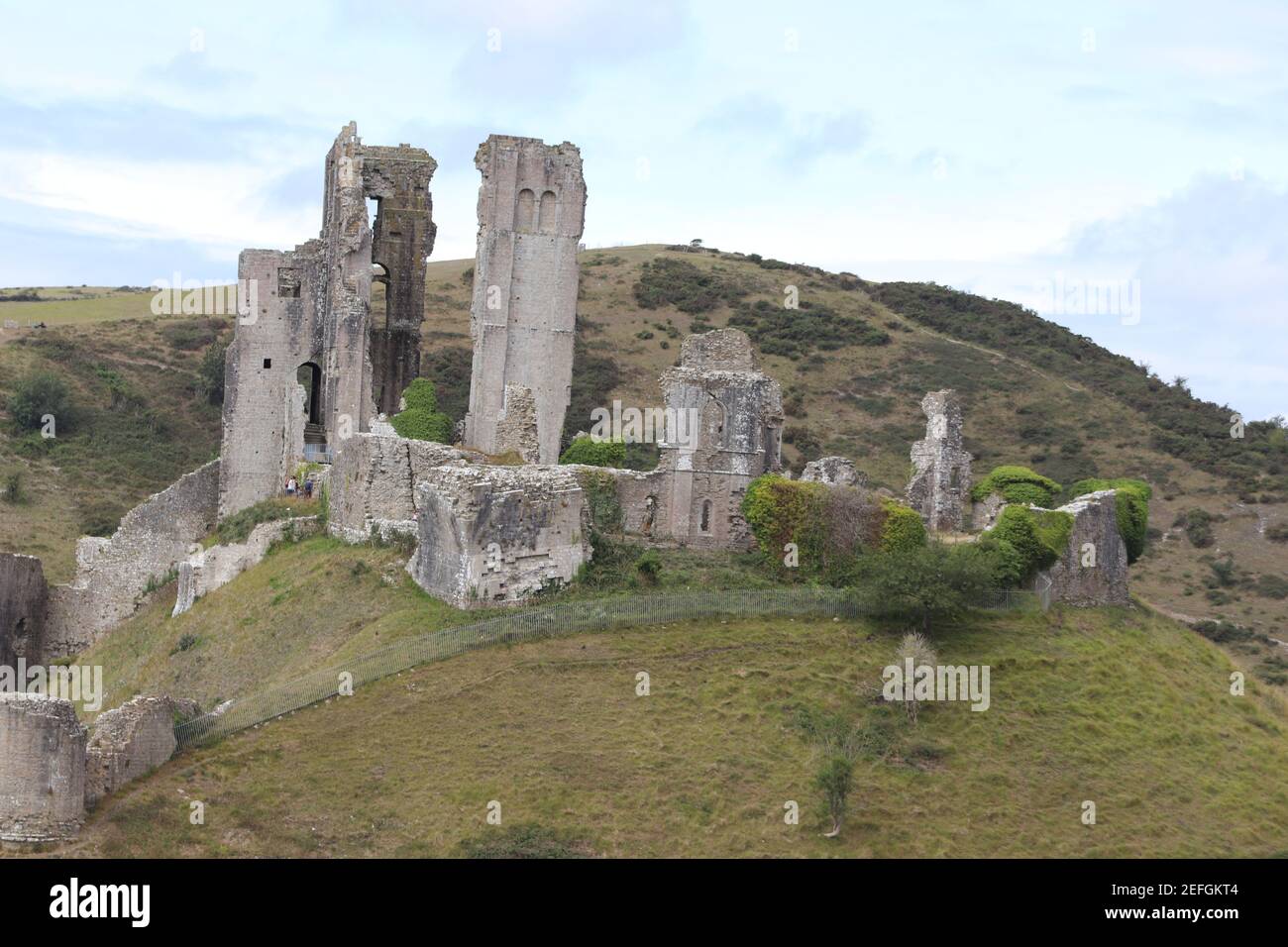 Corfe Castle, Wareham, Dorset – 6th August 2020. Stock Photo
