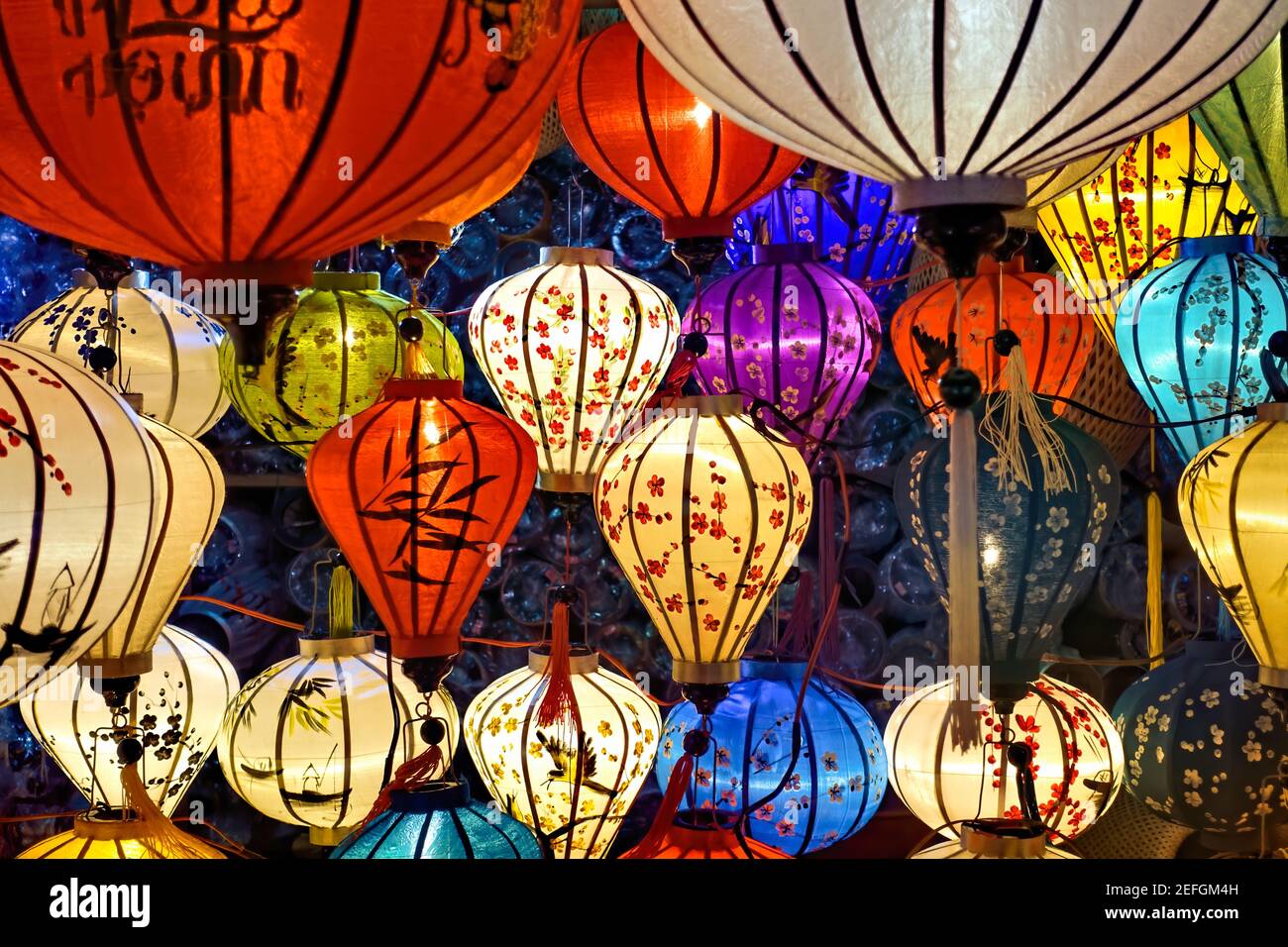 Lanterns on Hoi An night market, Vietnam Stock Photo Alamy