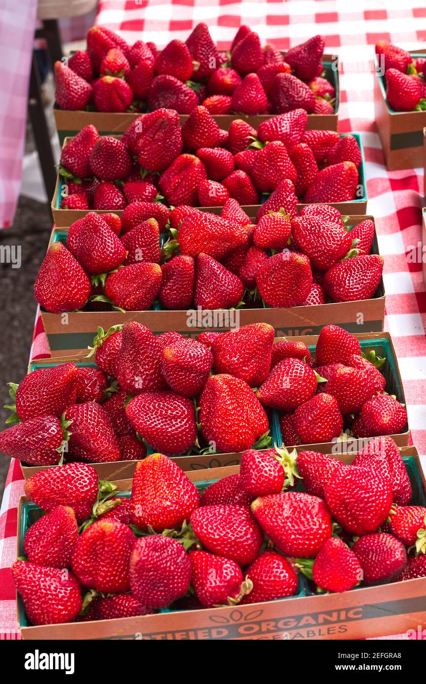 Strawberries market hi-res stock photography and images - Alamy