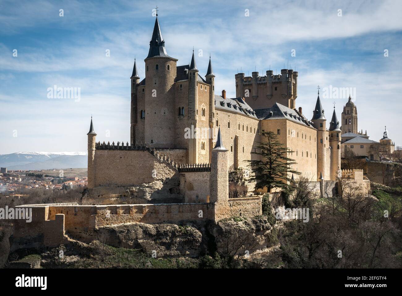 The Alcazar of Segovia, Spain Stock Photo
