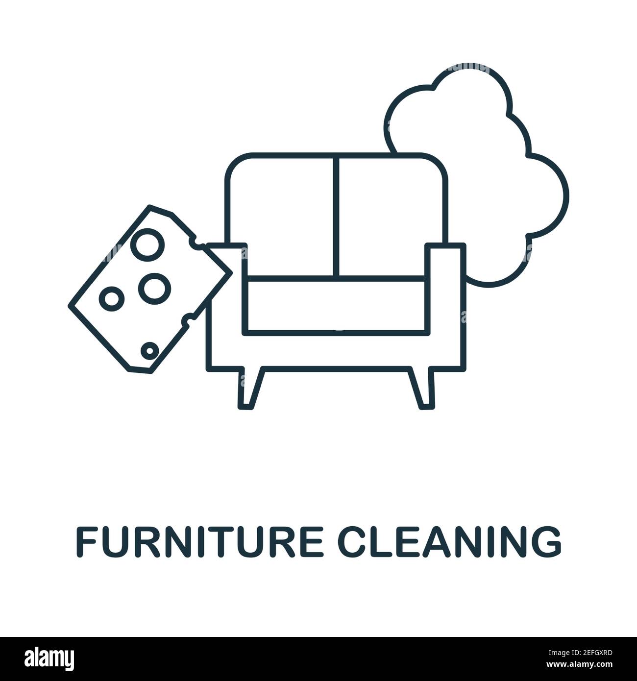 Furniture Cleaning icon. Simple illustration from laundry collection