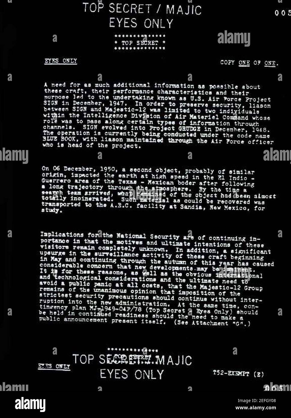 Odtajnione MJ 12-5 Stock Photo - Alamy