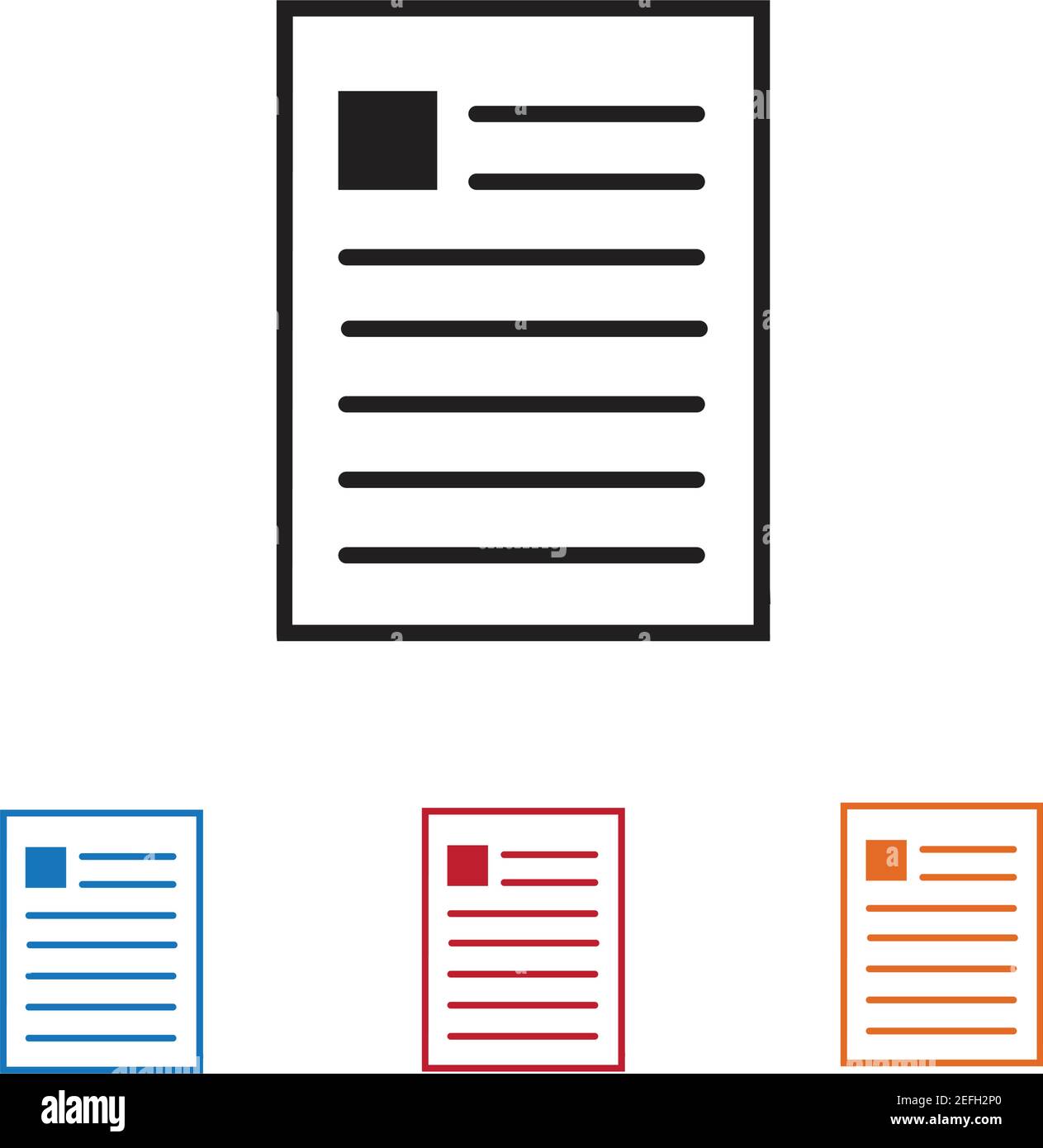 Documents icon stock vector illustration flat design Stock Vector