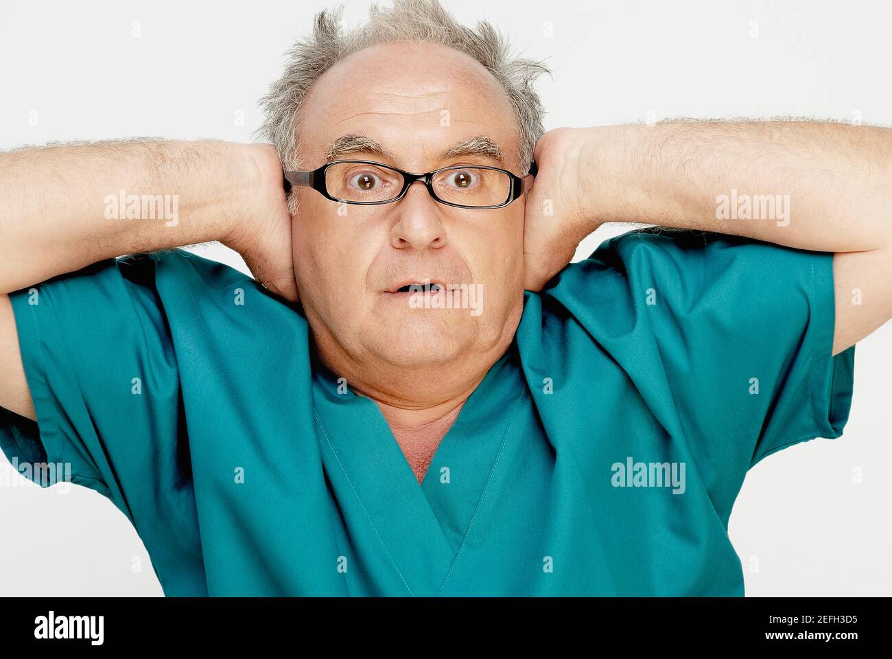 Close up man unexpected shocked hi-res stock photography and images - Alamy