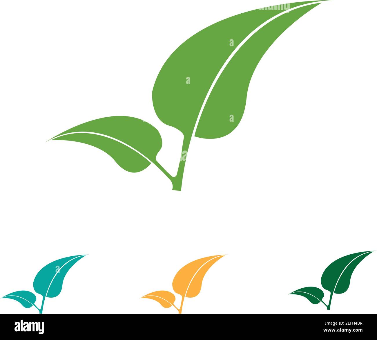 Logos of green Tree leaf ecology nature element vector Stock Vector ...