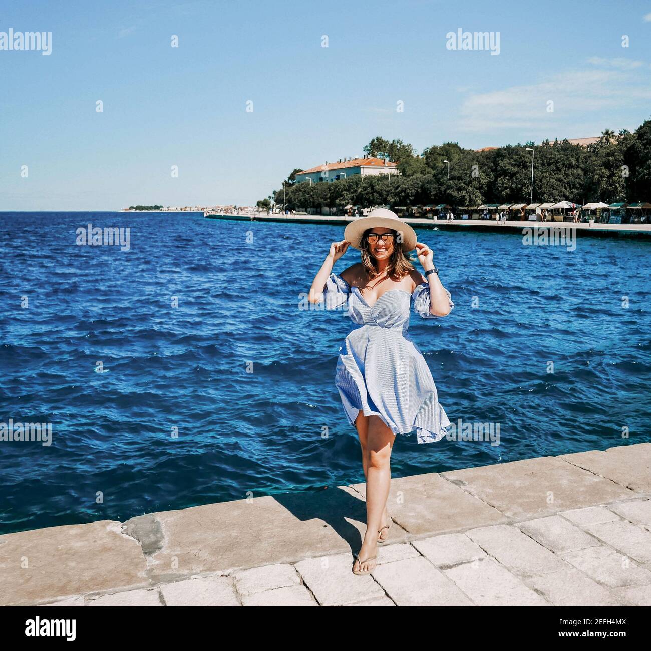 slim fit dress slacks Light Blue Long Sleeves Chiffon Prom Dress Holiday Dresses – jkprom main image 0