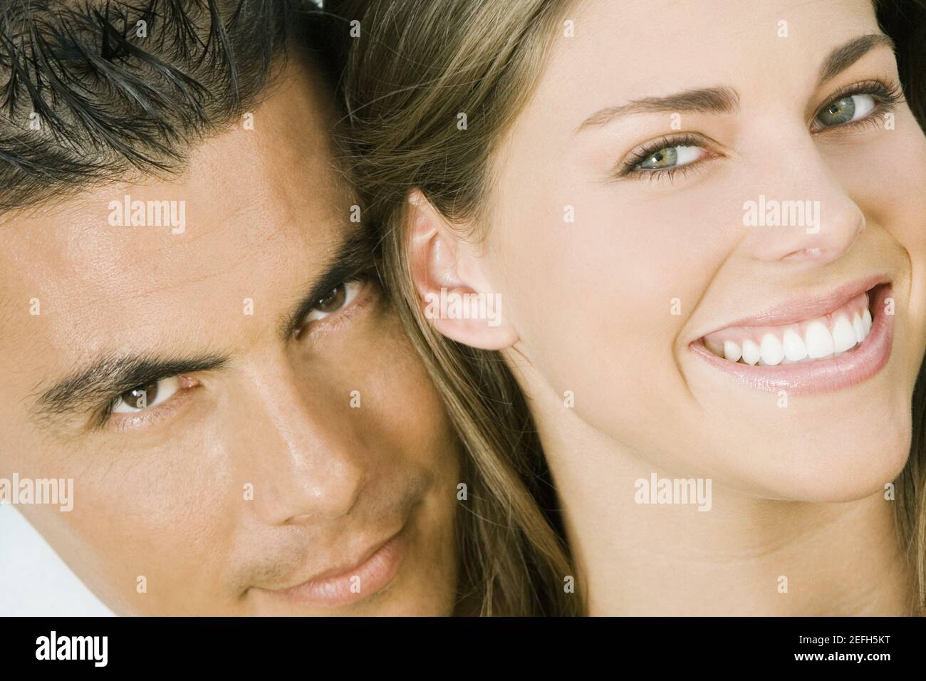 Portrait of a mid adult couple smiling Stock Photo
