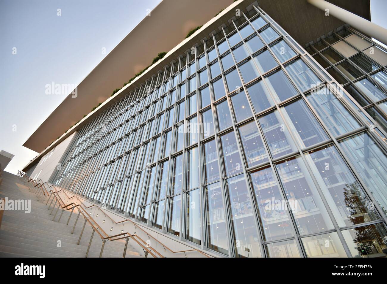 Exterior view of the Greek National Opera at the Stavros Niarchos