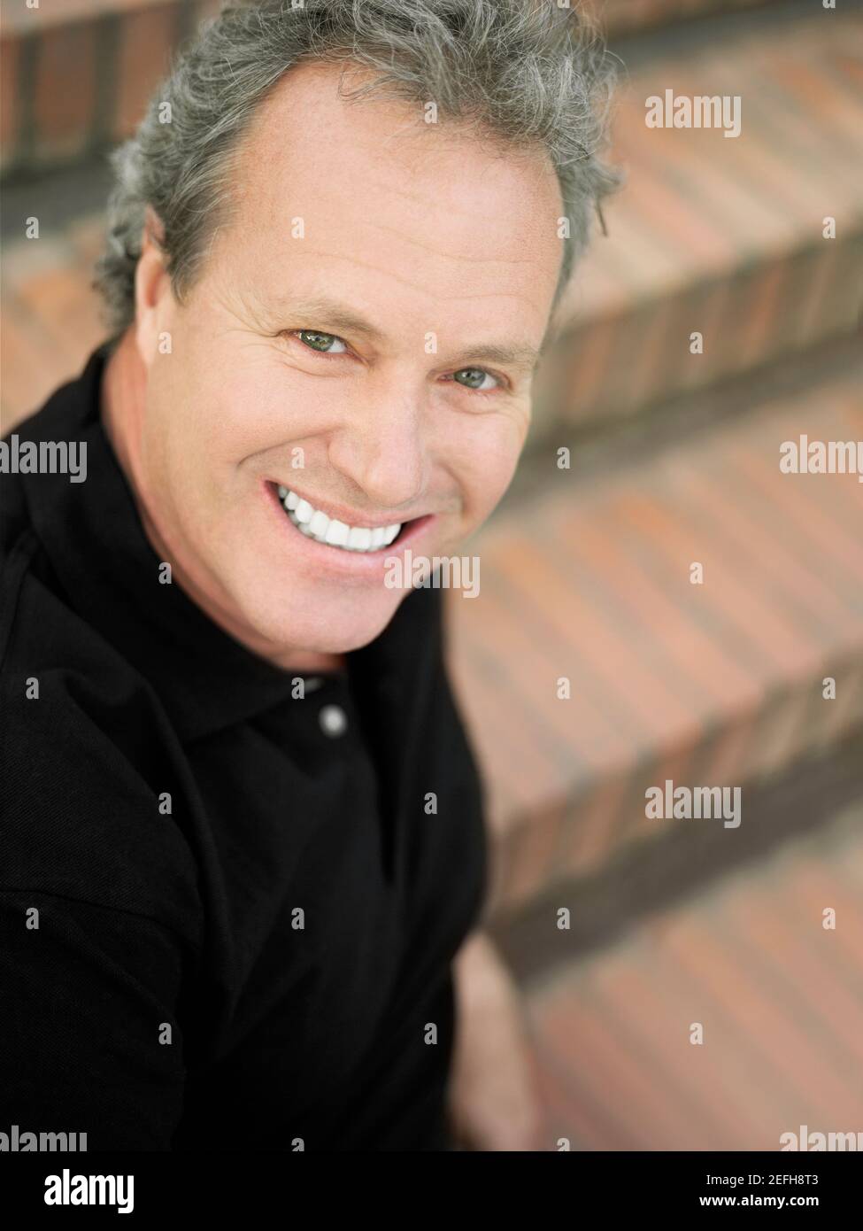 Portrait of a mature man smiling Stock Photo