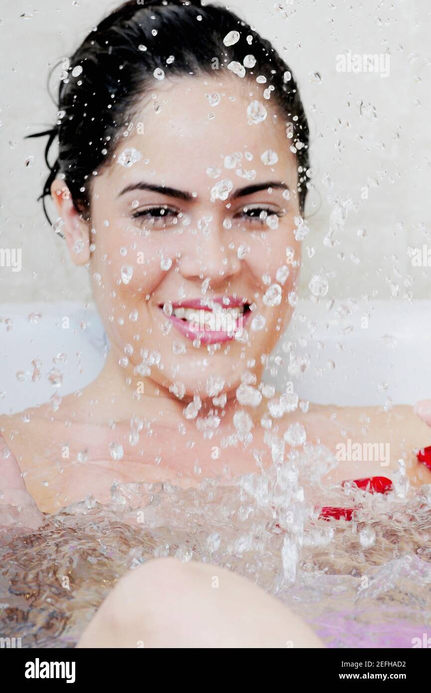 Woman hispanic bathtub hires stock photography and images Alamy