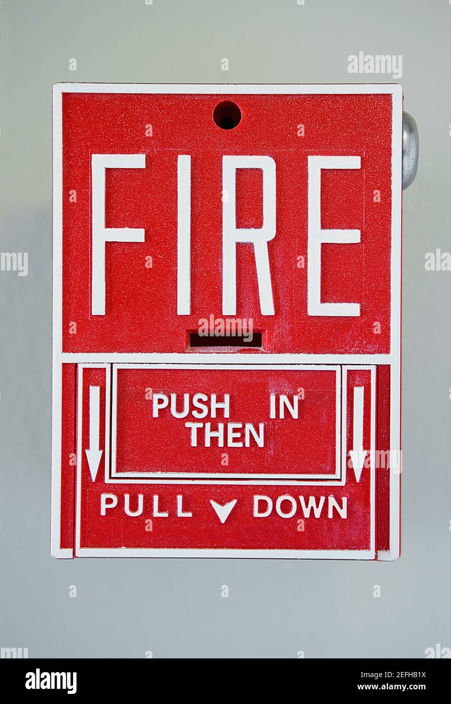 Close up of a fire alarm Stock Photo Alamy