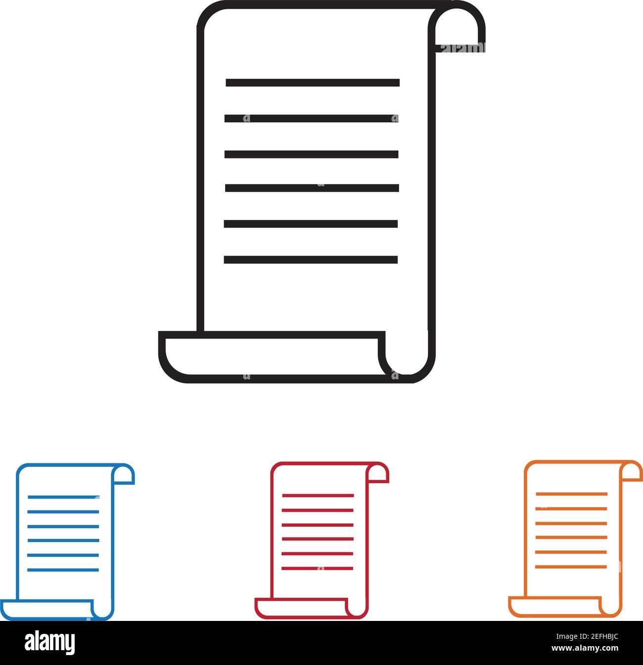 Documents icon stock vector illustration flat design Stock Vector