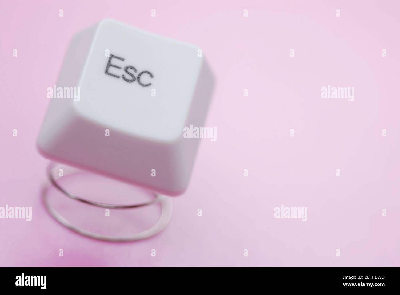 Close up of an escape key Stock Photo