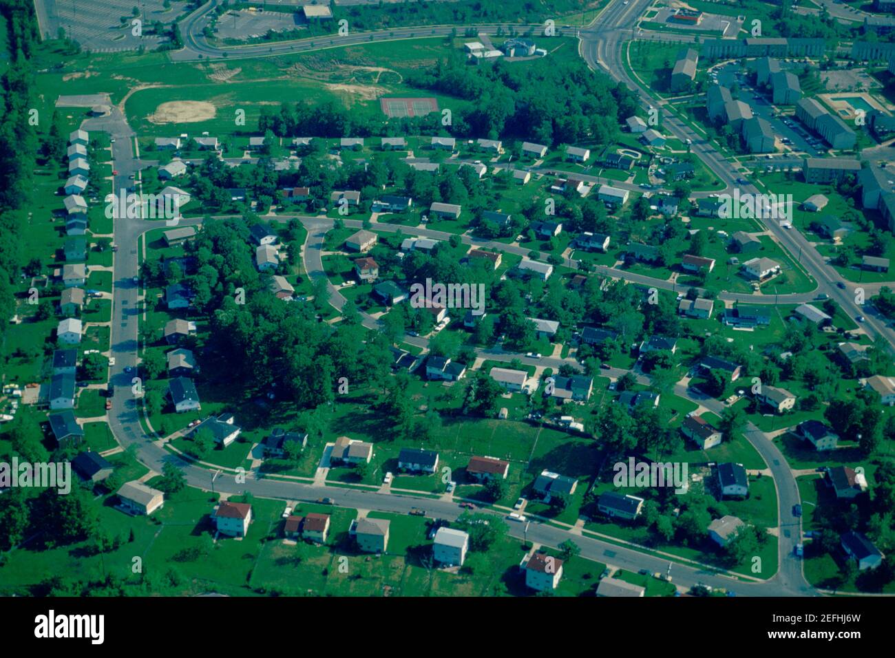 Housing development in suburban Maryland Stock Photo Alamy