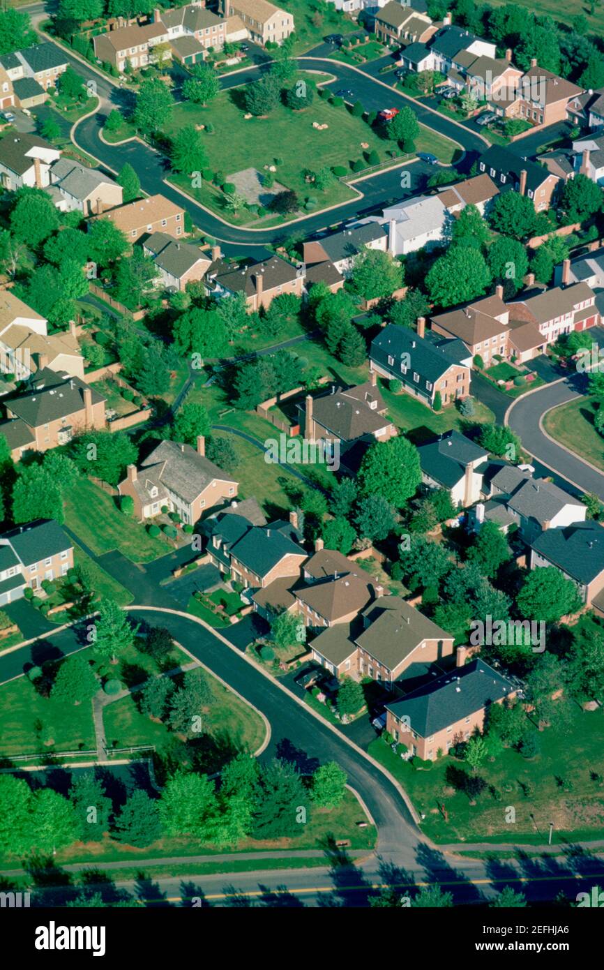 Housing development in suburban Maryland Stock Photo Alamy