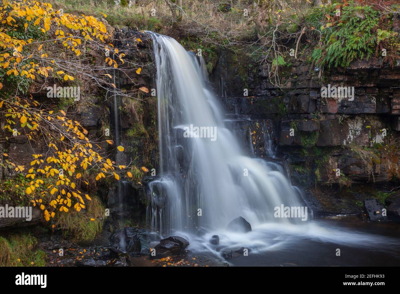 East Gill Force waterfall, Keld, North Yorkshire. Stock Photo