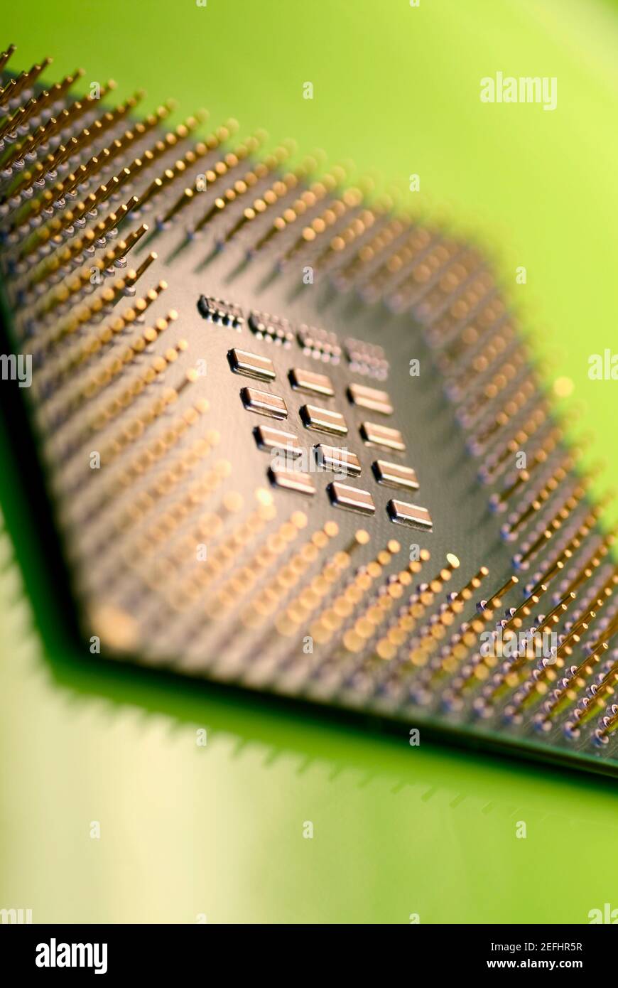 Close-up of a computer chip Stock Photo