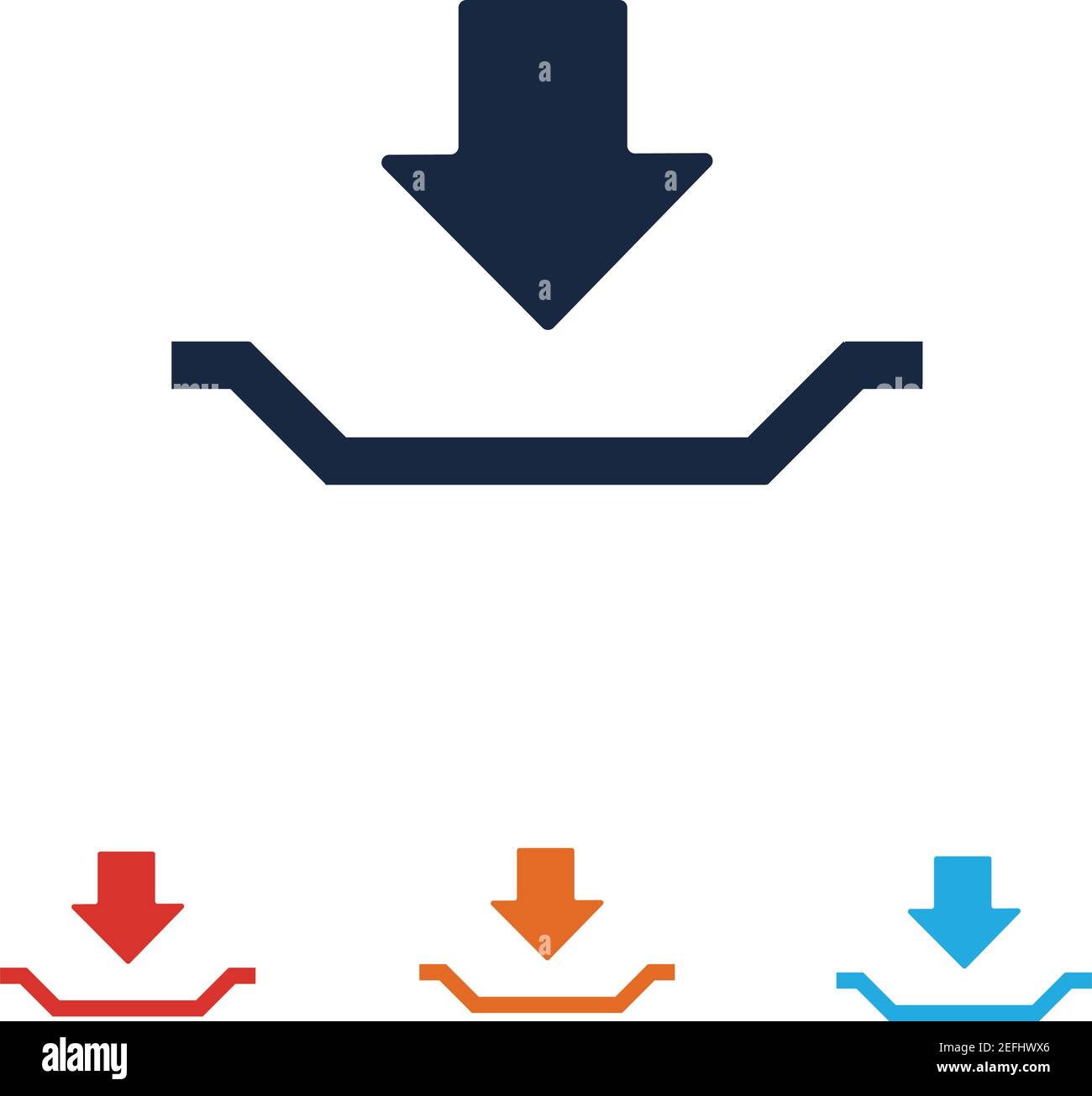 Download icon vector symbol illustration design template Stock Vector