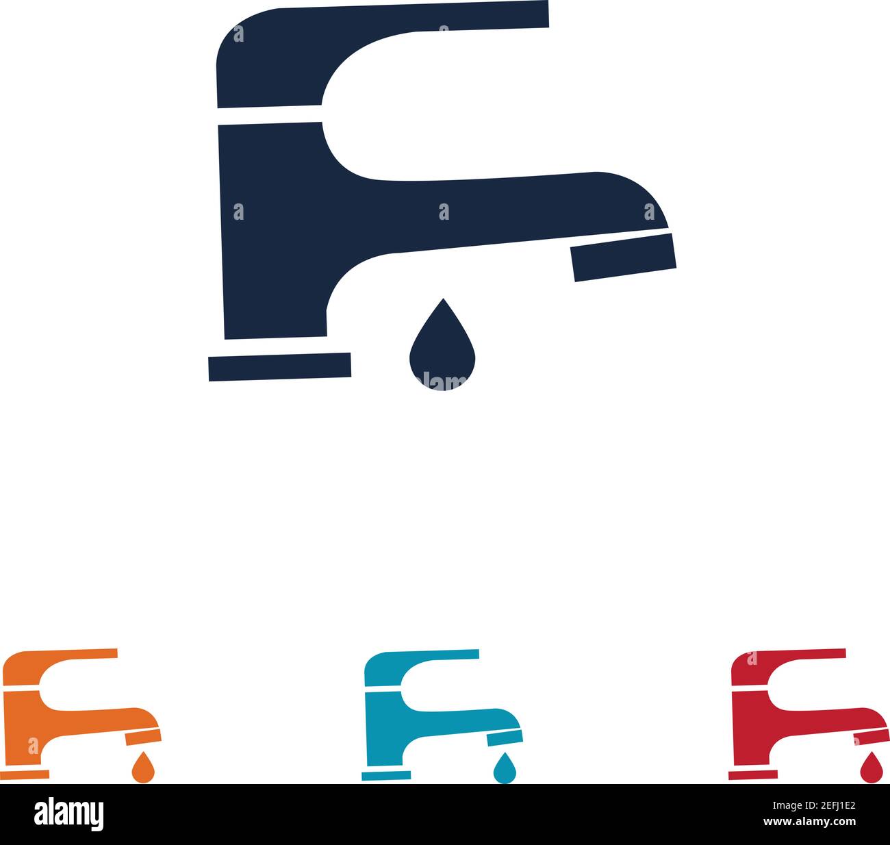 Faucets Iconswater Tap Icon Vector Illustration Design Stock Vector